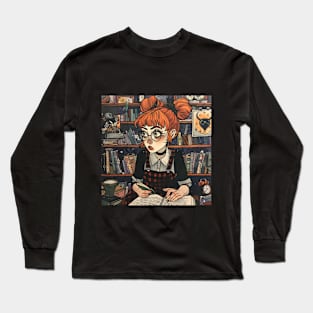 Dark Academia Aesthetic Long Sleeve T-Shirt